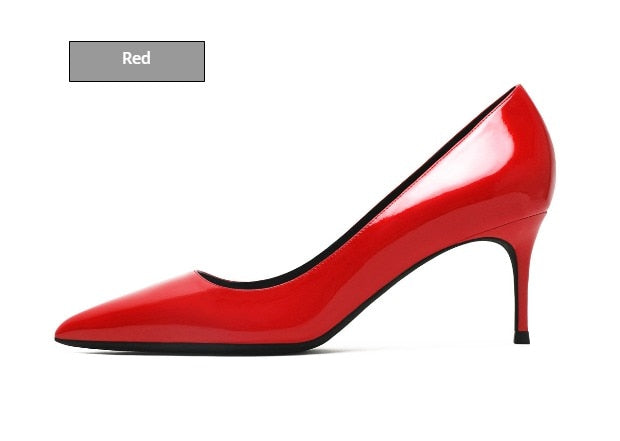 Patent Leather High Heel Shoes Newgew