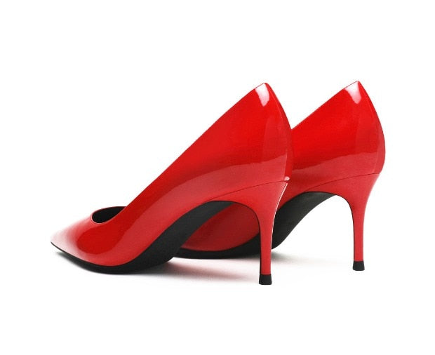 Patent Leather High Heel Shoes Newgew