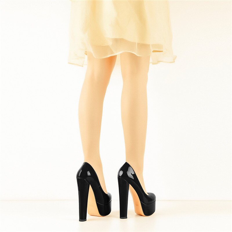 Chunky High Heels Shoes Newgew