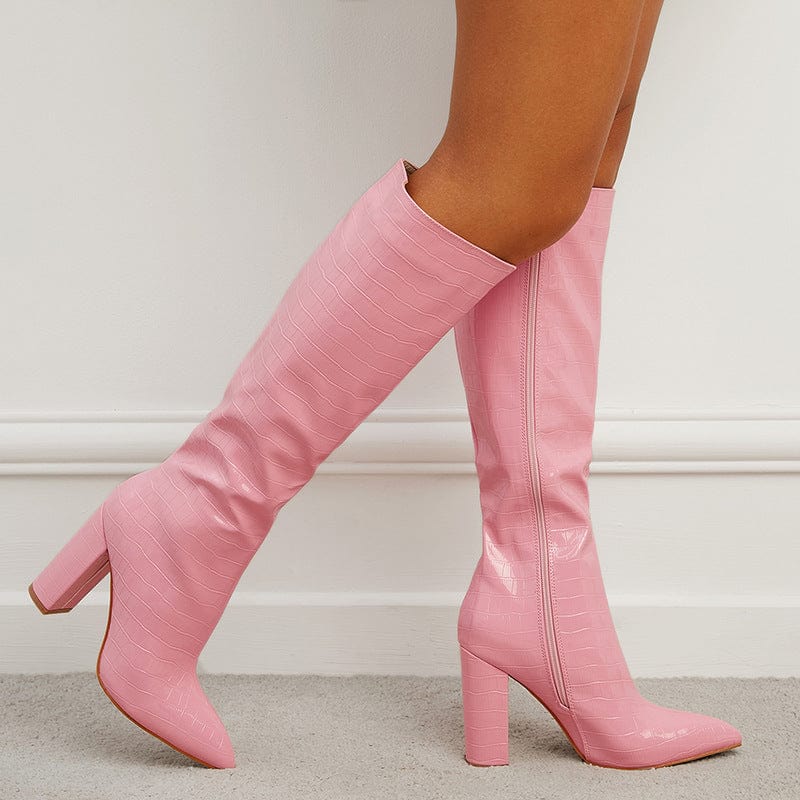 Pointed Heeled Boots Newgew