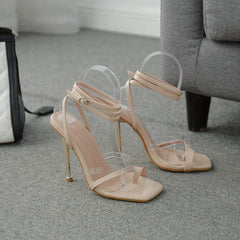 Sloppy Toe All-Match Heeled Sandals Newgew