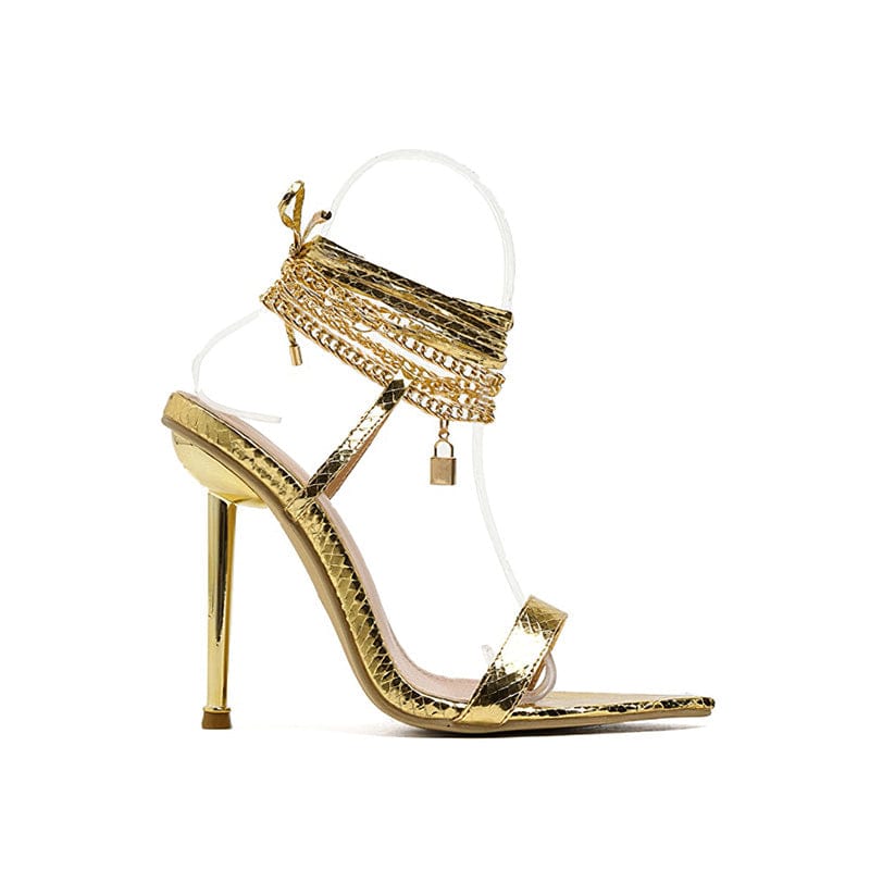 Pointed Strappy Sandals Newgew
