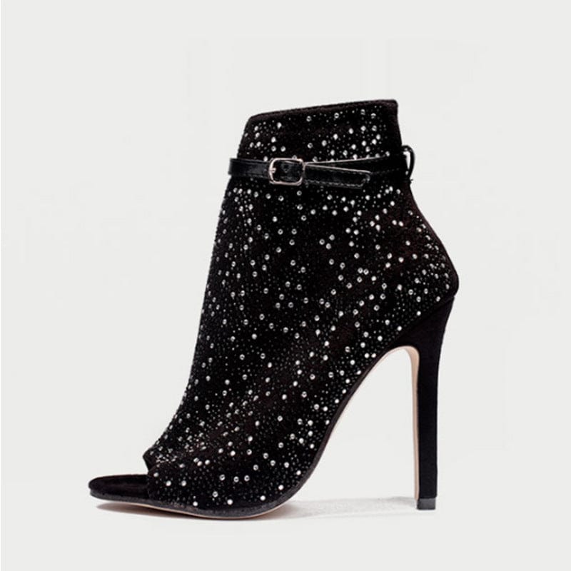 Hot Drill With Stiletto Heel Diamond sandals Newgew