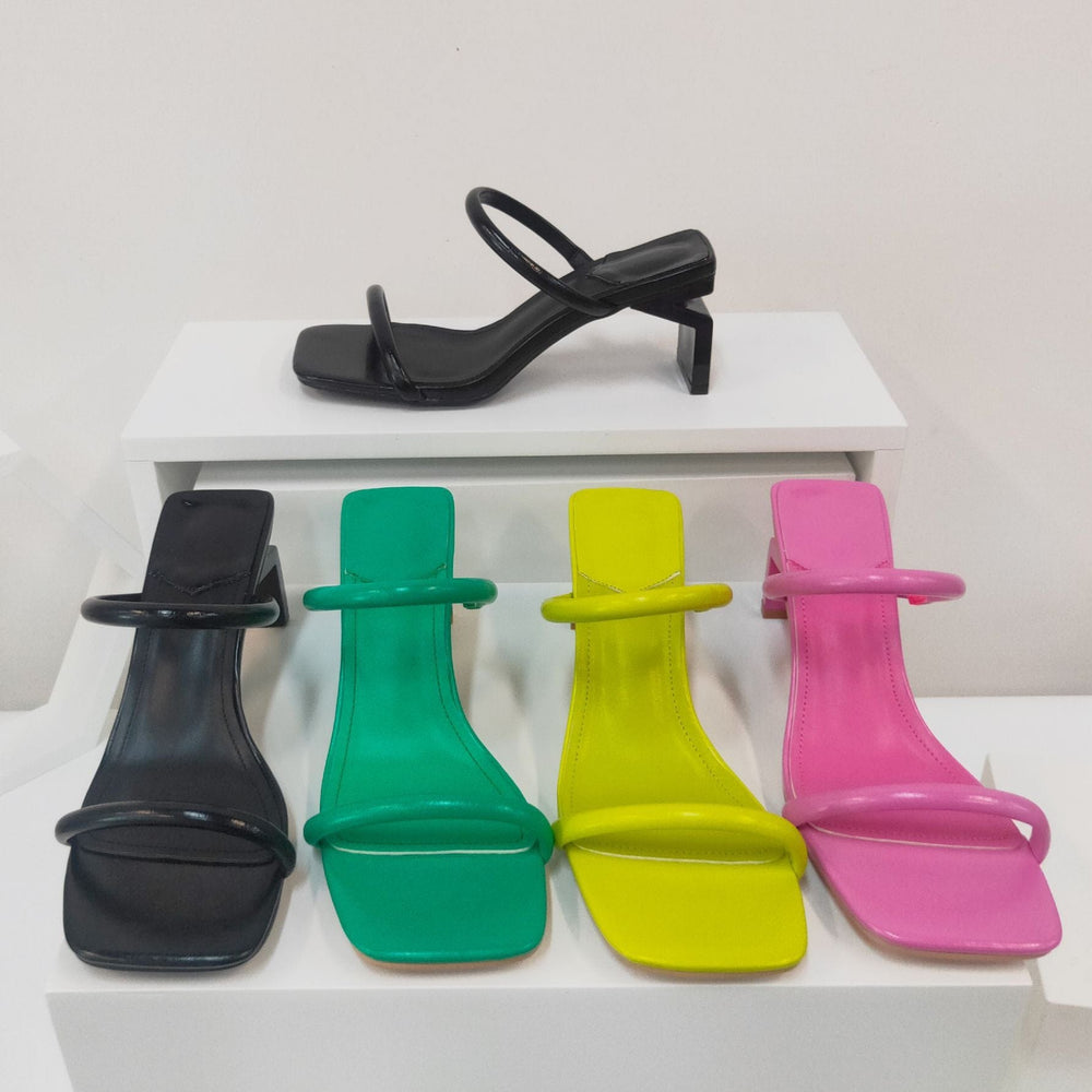 One Word Belt Heeled Sandals Newgew