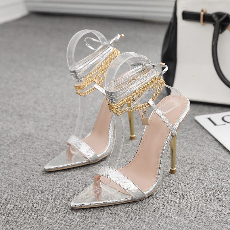 Pointed Strappy Sandals Newgew