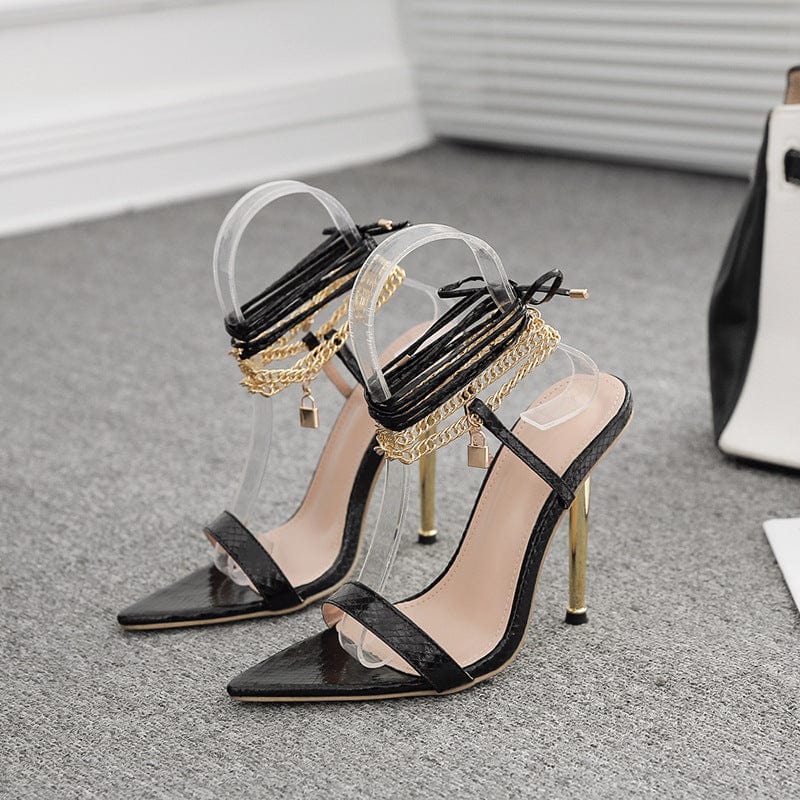 Pointed Strappy Sandals Newgew