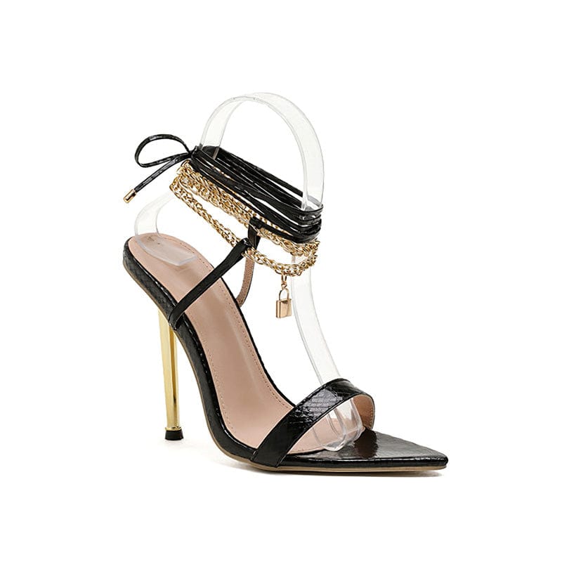 Pointed Strappy Sandals Newgew