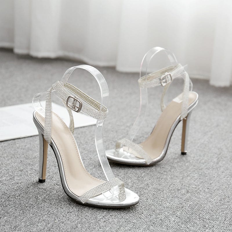 Rhinestones Elegant Heeled Sandals Newgew