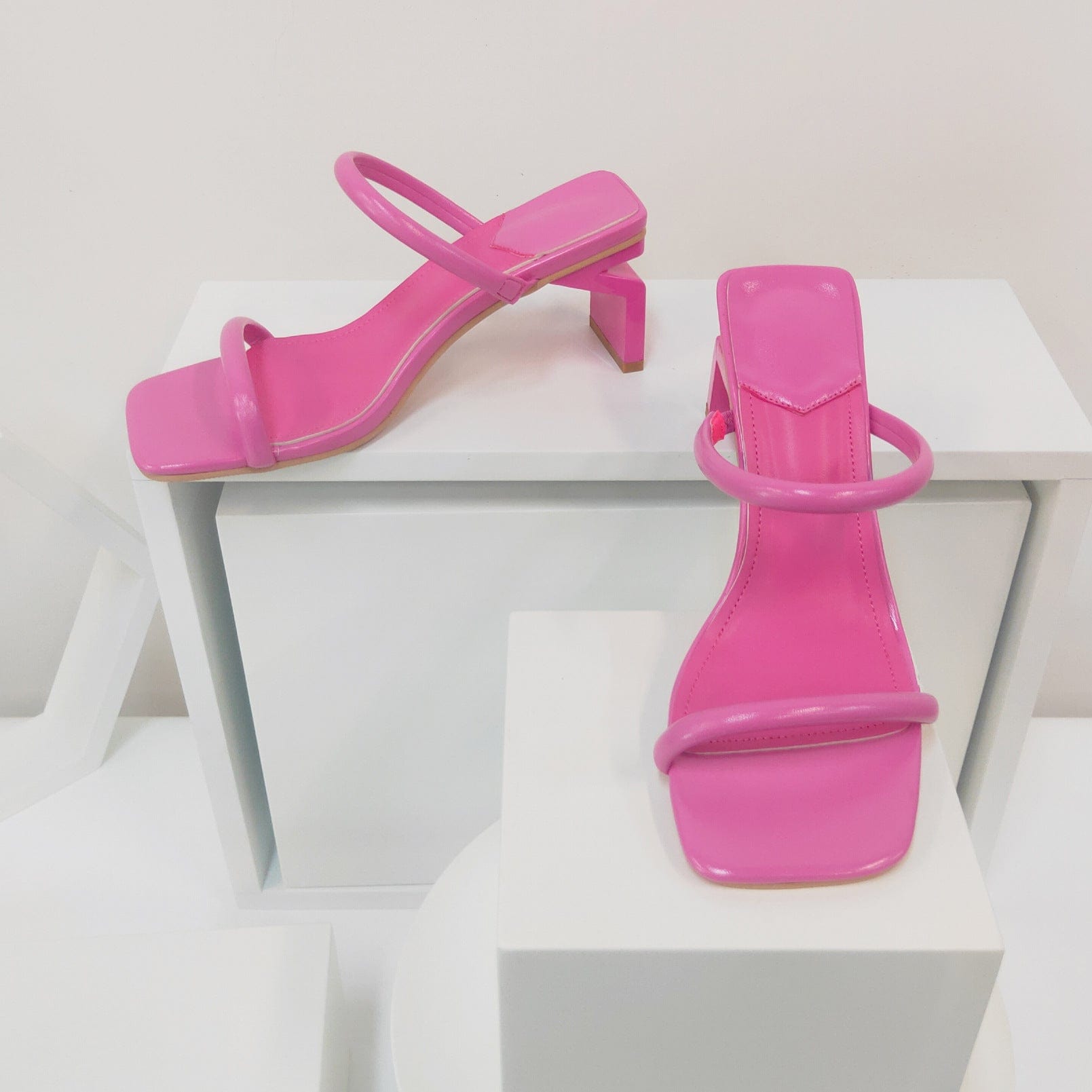One Word Belt Heeled Sandals Newgew