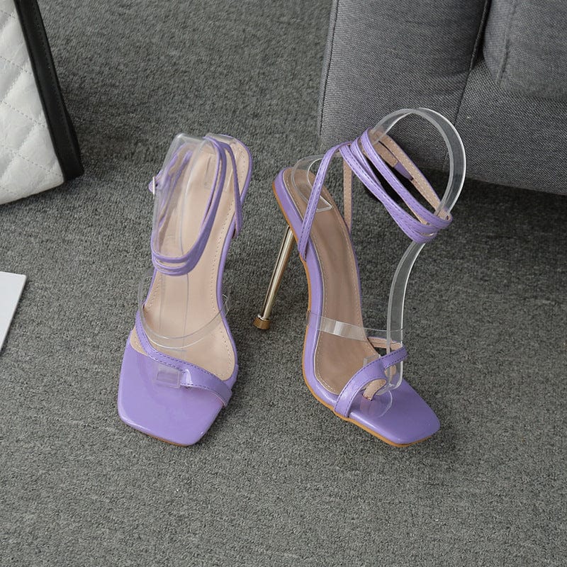 Sloppy Toe All-Match Heeled Sandals Newgew