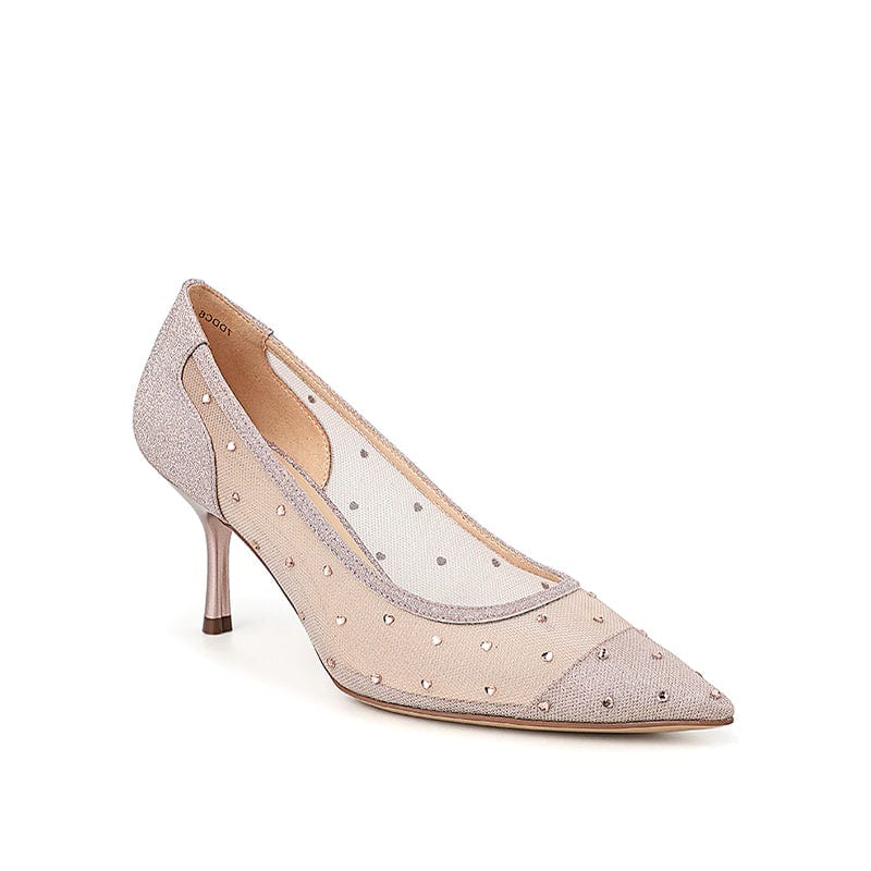 Pointed-Toe Shallow-Mouth Mesh Shoes Newgew