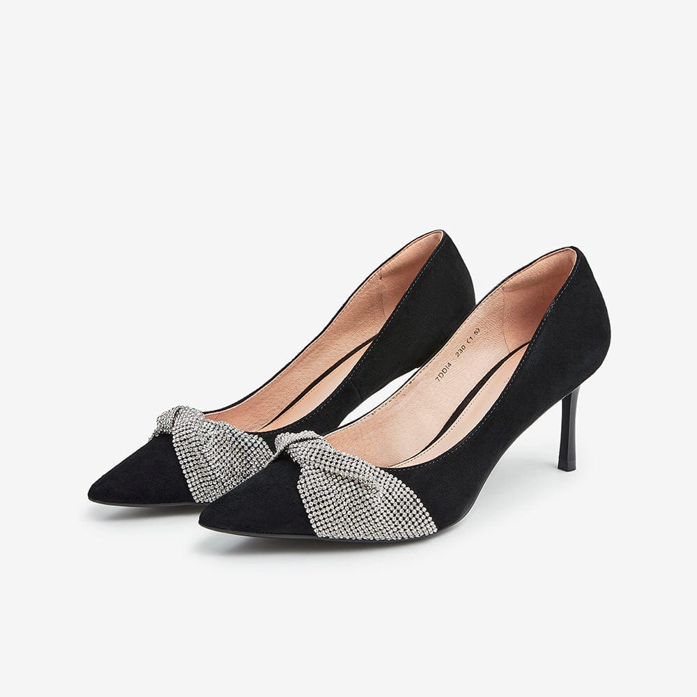 Pointed-Toe Thin-Heeled Shallow Mouth Shoes Newgew