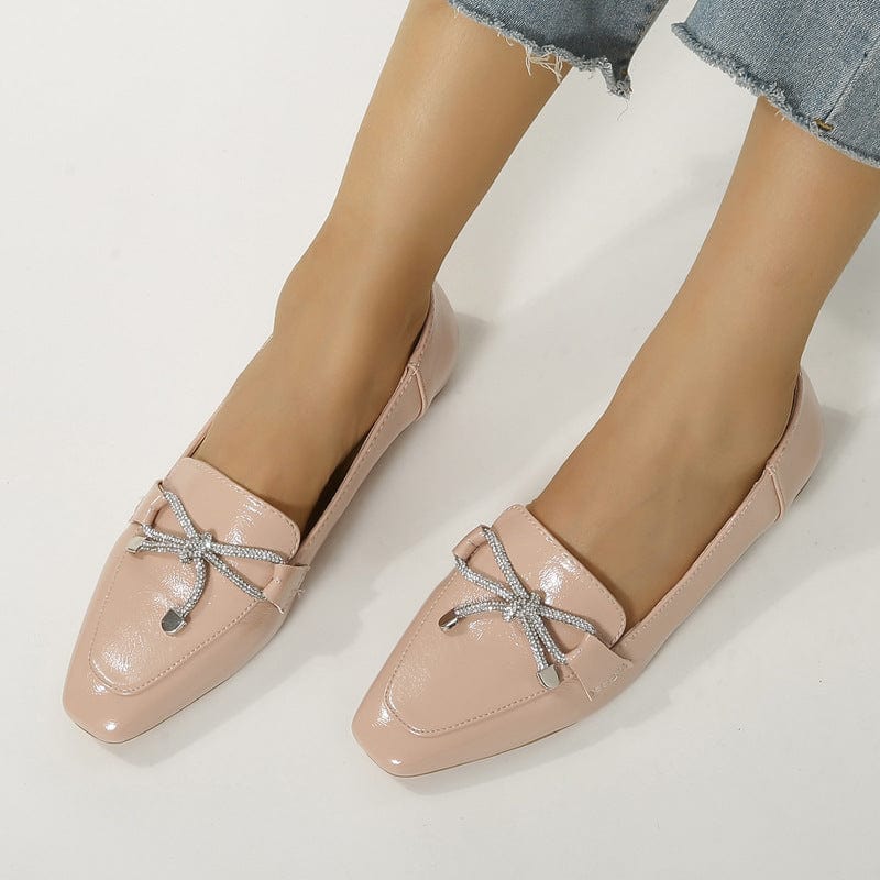Women Anti-slip Bow Loafers Newgew