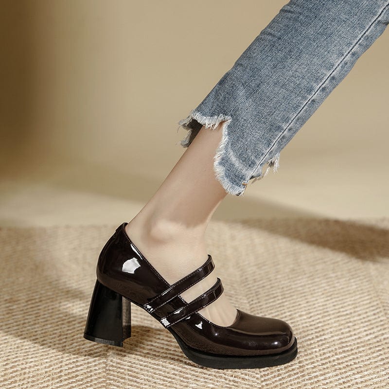 Retro Shallow Mouth Mary Janes Newgew