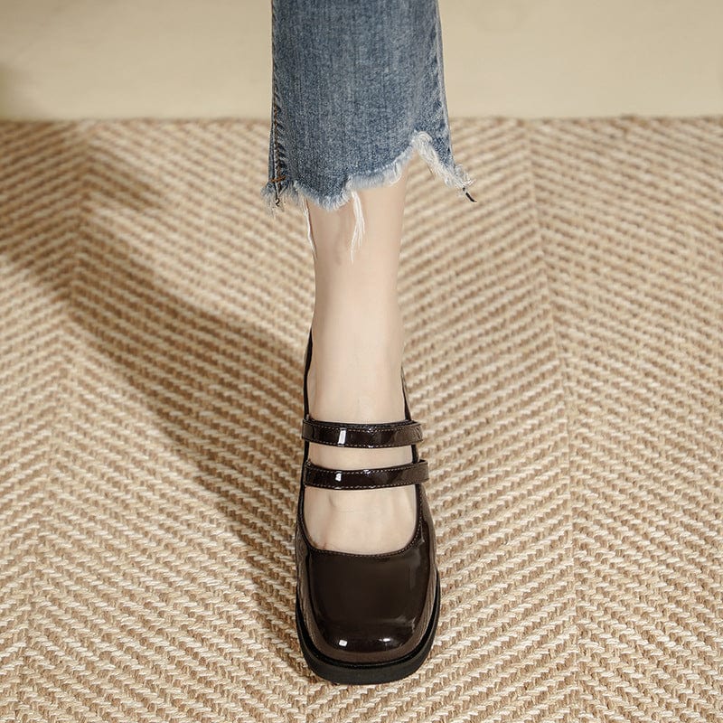 Retro Shallow Mouth Mary Janes Newgew