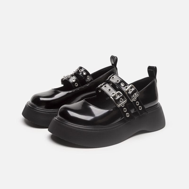 Thick Bottom Retro Mary Janes Newgew