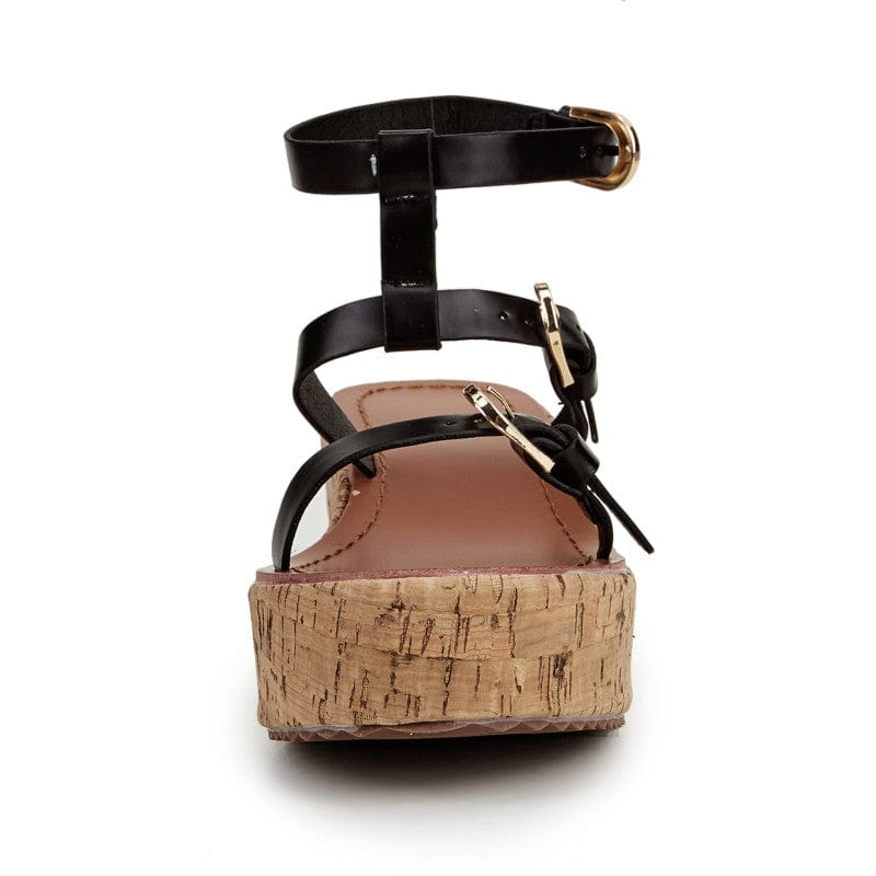 Newbella	Gladiator Wedge Sandals Newgew