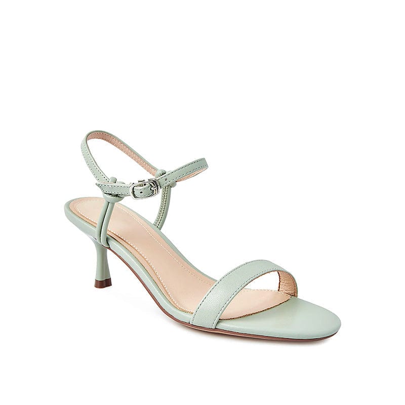 Solid One-Word Belt Sandals Newgew