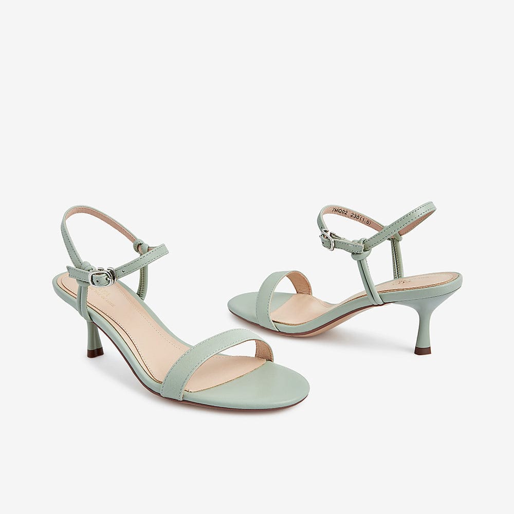 Solid One-Word Belt Sandals Newgew