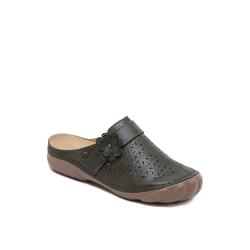 Women Casual Soft Leather Slippers Newgew