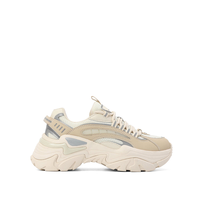 Spliced Pattern Chunky Sneakers Newgew