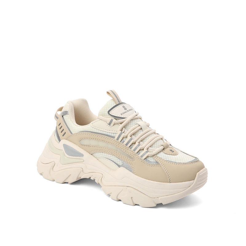 Spliced Pattern Chunky Sneakers Newgew