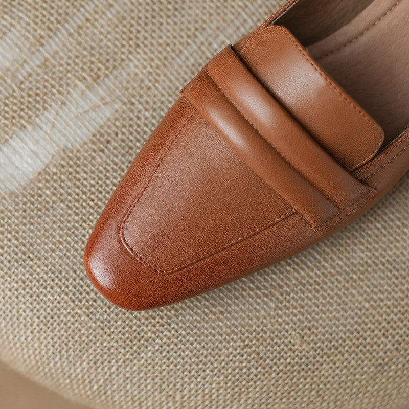 Irena Brown Low Heel Loafers Women Newgew