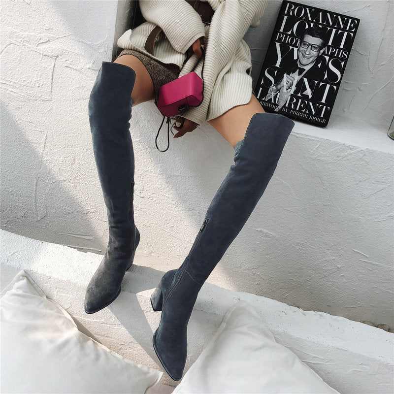Sutton Handmade Stretch over the Knee Boots Newgew