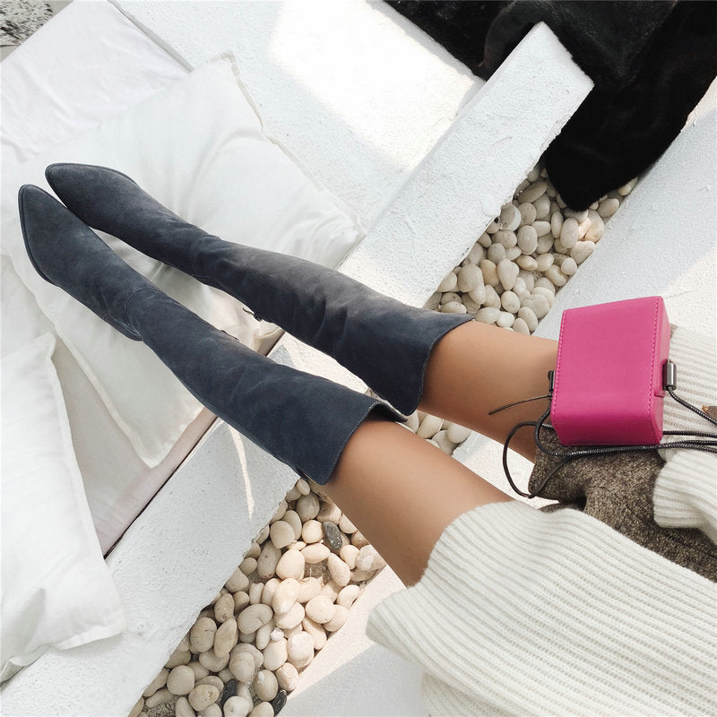 Sutton Handmade Stretch over the Knee Boots Newgew
