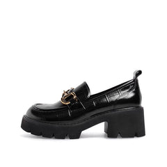 Literary Retro Temperament leather shoes Newgew