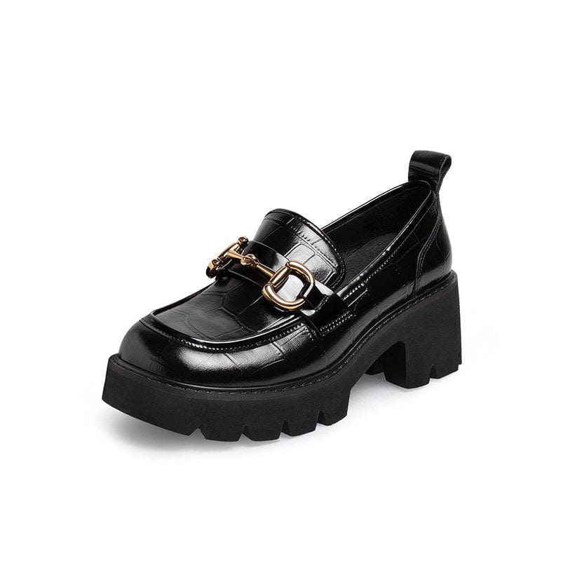 Literary Retro Temperament leather shoes Newgew