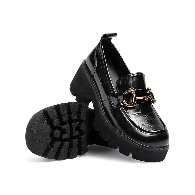Literary Retro Temperament leather shoes Newgew