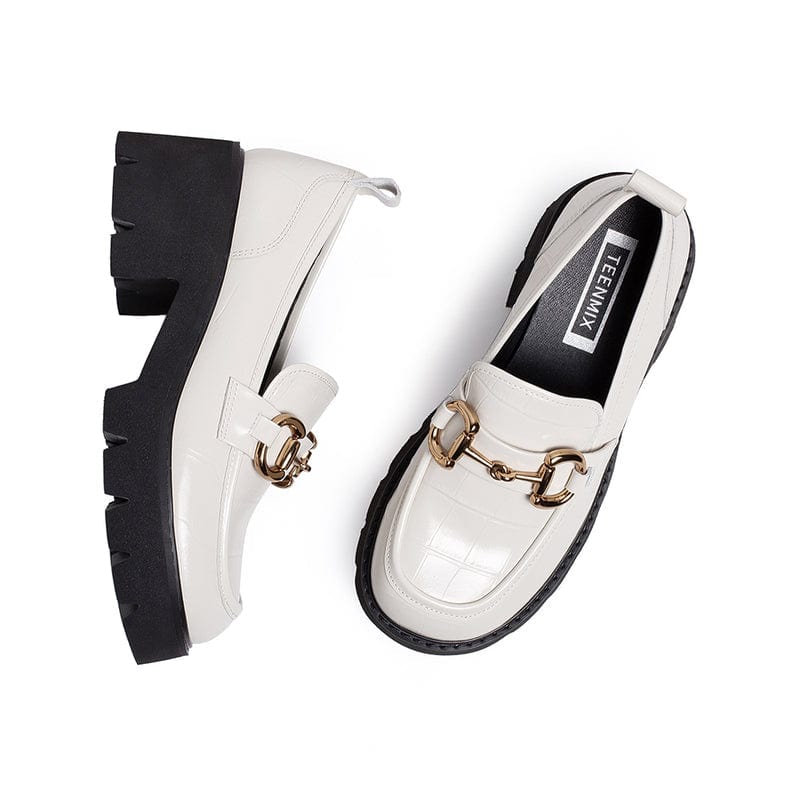 Literary Retro Temperament leather shoes Newgew