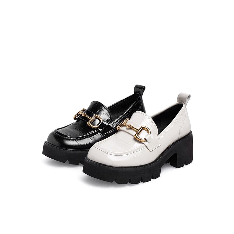 Literary Retro Temperament leather shoes Newgew