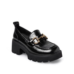 Literary Retro Temperament leather shoes Newgew