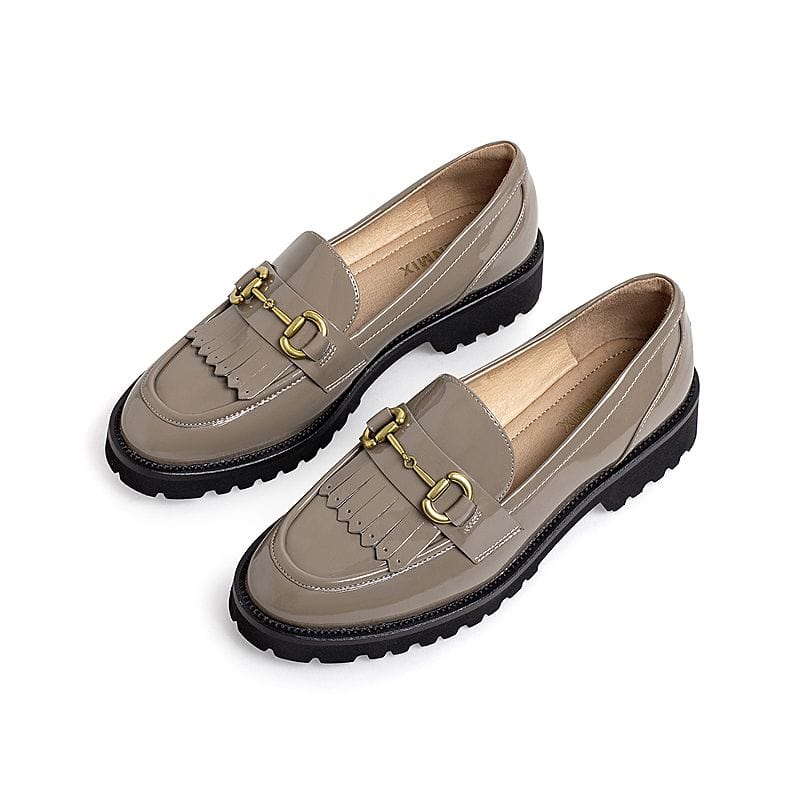 Retro Temperament England Loafers Newgew