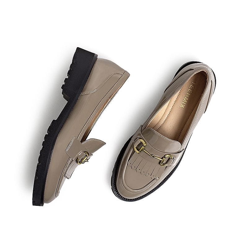 Retro Temperament England Loafers Newgew
