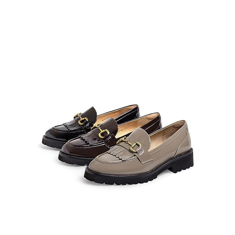 Retro Temperament England Loafers Newgew