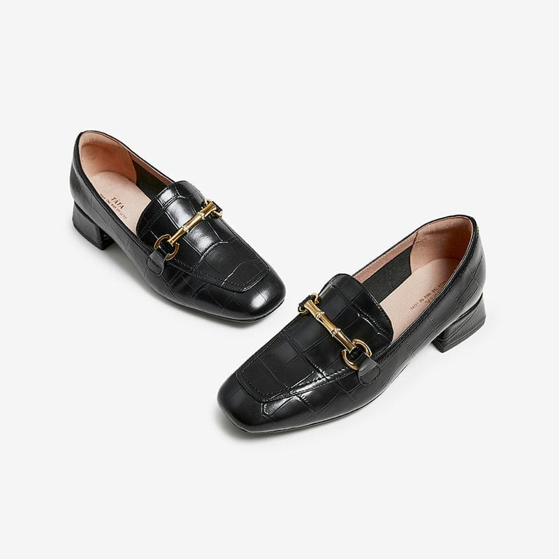 Square With Square Head Loafers Newgew