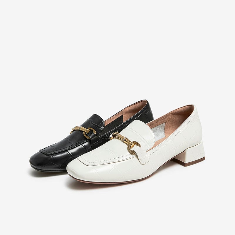 Square With Square Head Loafers Newgew