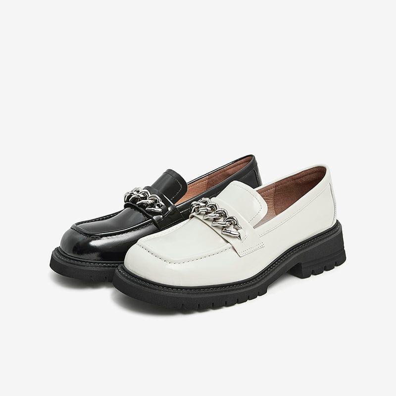 Square And All-Match Loafers Newgew