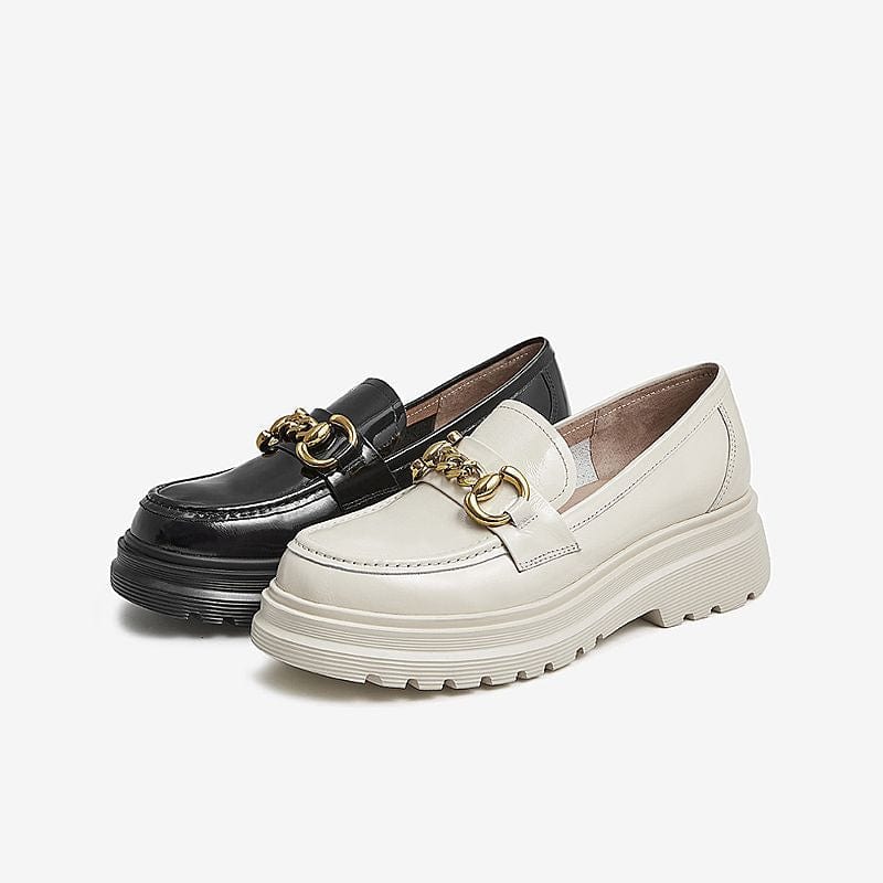 Thick Bottom Retro Loafers Newgew