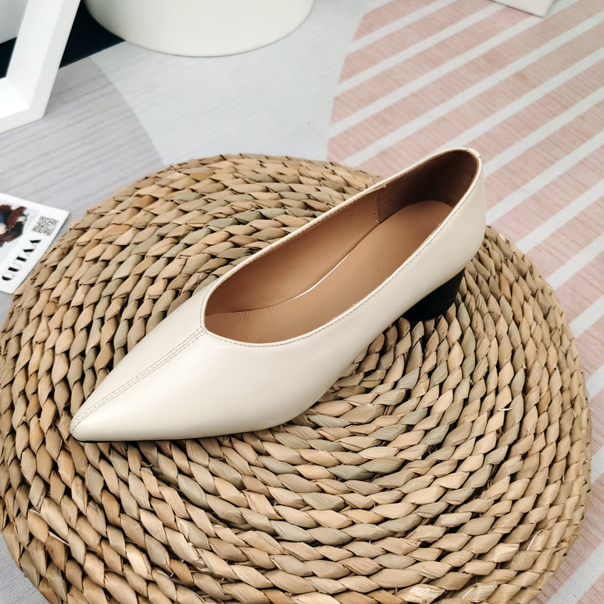 Xenia V Cut Pointy Toe Pumps Heels Newgew