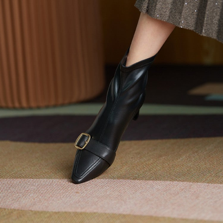 Erica Vintage Buckle Booties NEW GEW