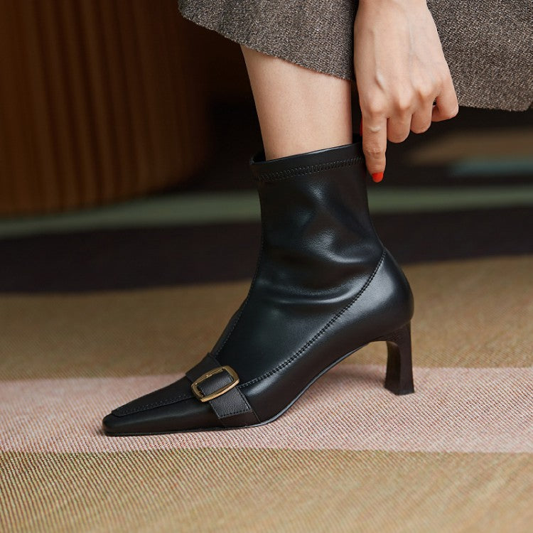 Erica Vintage Buckle Booties NEW GEW