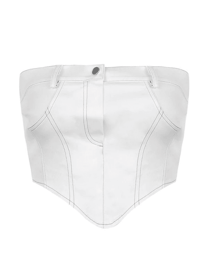 Vintage Zipper Bandeau Tops NewGew