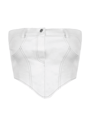 Vintage Zipper Bandeau Tops NewGew