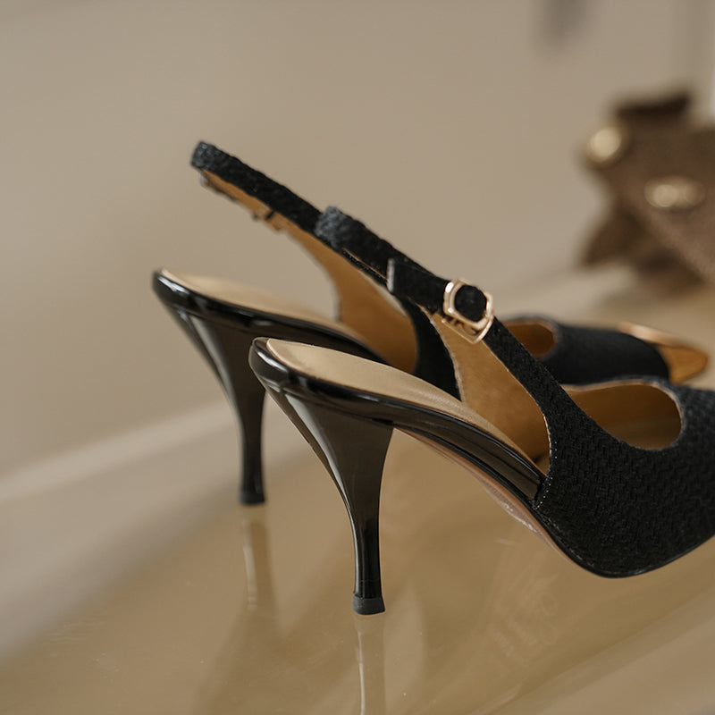 Charlee Cap Toe Slingback Heels Newgew