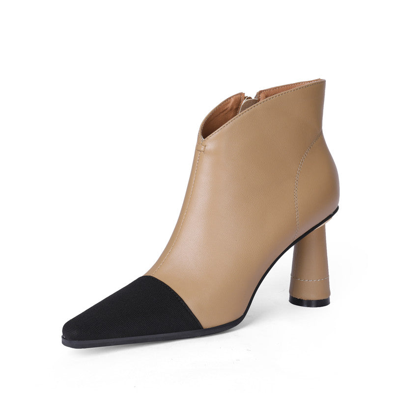 Macy Womens Heeled Nude Ankle Boots newgew
