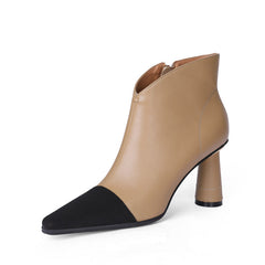 Macy Womens Heeled Nude Ankle Boots newgew